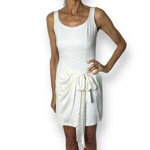 Bailey 44 White Sleeveless Mini Dress Chiffon Sarong Skirt Synergetic Size XS